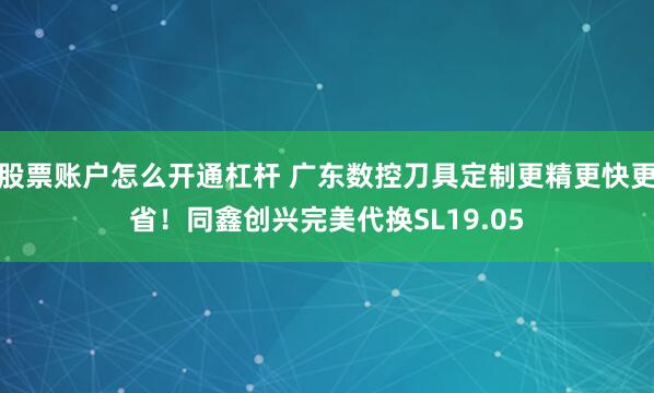 股票账户怎么开通杠杆 广东数控刀具定制更精更快更省！同鑫创兴完美代换SL19.05