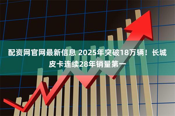 配资网官网最新信息 2025年突破18万辆！长城皮卡连续28年销量第一